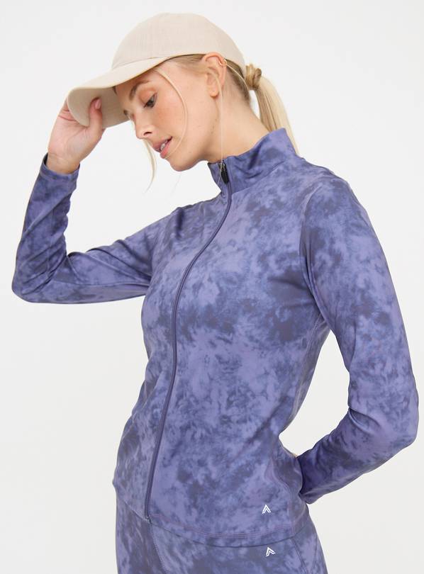 Active Blue Tie Dye Coord Zip-Through XXL